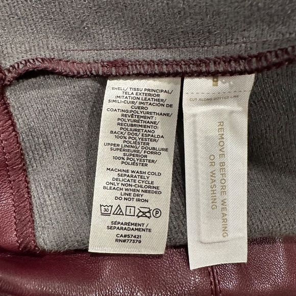 Ann Taylor Faux Leather Sheath Dress Maroon Fit/Flare Size 2 NWT - Picture 11 of 11